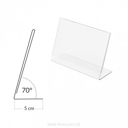 Ramka stojak ekspozytor poziomy A6