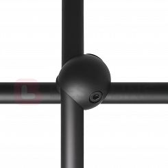 Złącze dwukierunkowe X2 lewe fi25mm BLACK