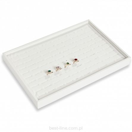 Tacka na pierścionki biała