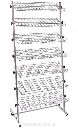 Regał na buty 7 PÓŁEK (wys.162cm, szer. 60cm)