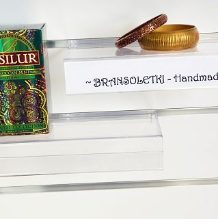 Półka z listwą cenową (plexi) Slatwall PP314 - 5