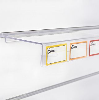 Półka z listwą cenową (plexi) Slatwall PP314 - 2
