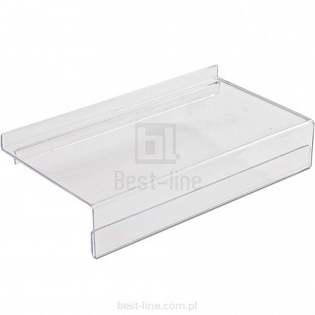 Półka z listwą cenową (plexi) Slatwall PP314