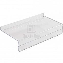Półka z listwą cenową (plexi) Slatwall PP314