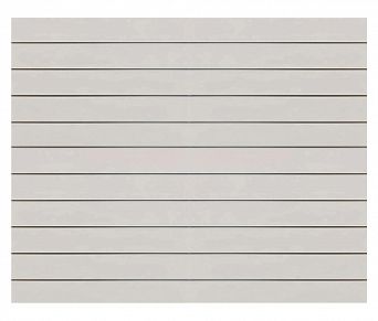 Panel MDF Slatwall Popiel (U112 PE) + wsuwki ALU (odstępy co 15cm) 200x165cm