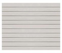 Panel MDF Slatwall Popiel (U112 PE) + wsuwki ALU (odstępy co 15cm) 200x165cm