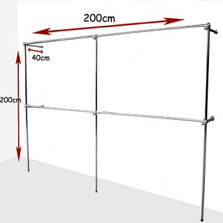 Regał przyścienny 200x200x40cm - 2