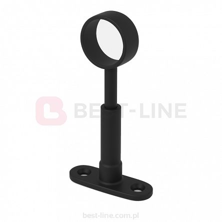 Uchwyt dystansowy z regulacją fi25mm BLACK