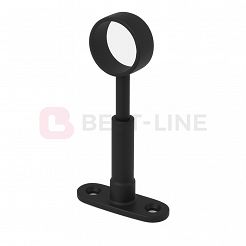 Uchwyt dystansowy z regulacją fi25mm BLACK