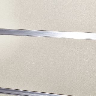 Panel MDF Slatwall Popiel (U112 PE) + wsuwki ALU (odstępy co 20cm) - 3