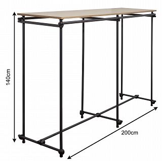 Gondola z półką 2m BLACK - 3