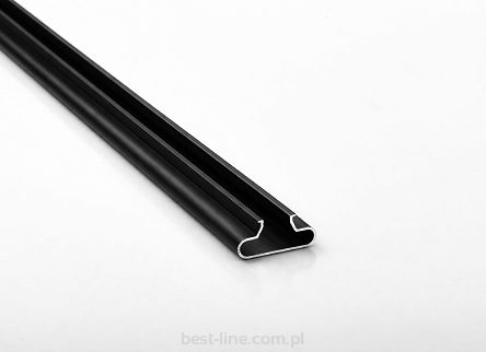 Wsuwka do panelu Spacewall Aluminium Czarna zw