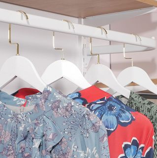 Wieszak GLAMOUR z poprzeczką biały - 5