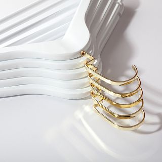 Wieszak GLAMOUR z poprzeczką biały - 2