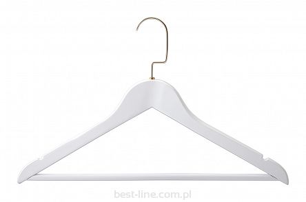 Wieszak GLAMOUR z poprzeczką biały