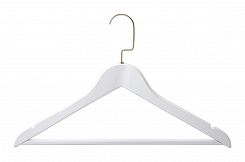 Wieszak GLAMOUR z poprzeczką biały