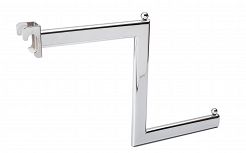 Wieszak próg schodek (owal) do rury owalnej szyny chrom universal