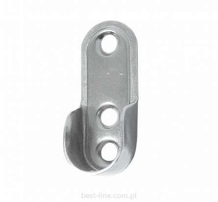 Wspornik drążka meblowego owalnego. Rozeta owalna 1szt