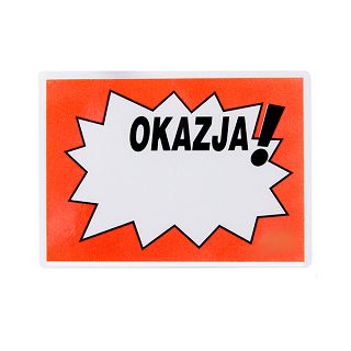 Etykieta cenowa laminowana 