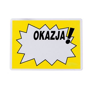 Etykieta cenowa laminowana 