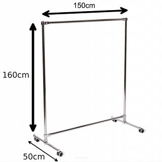 Stojak na kółkach 160x150x60cm - 2