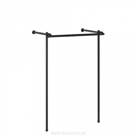 Regał niski 150x150x40cm BLACK