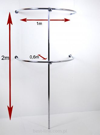 Regał przyścienny łuki 200x100x60cm