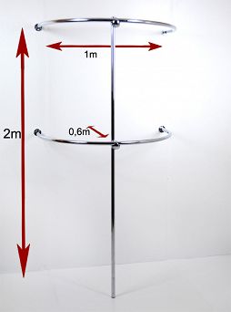 Regał przyścienny łuki 200x100x60cm