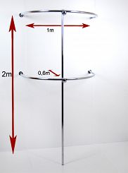 Regał przyścienny łuki 200x100x60cm