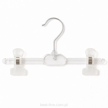 Wieszak klamrowy transparentny 26cm (10szt.)