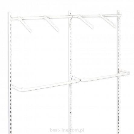 Garderoba dwumodułowa - OPTI-W2 - WHITE