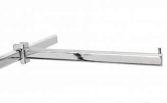 Wieszak prosty do rury owalnej 35cm 1N chromowany