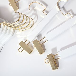 Wieszak GLAMOUR klamrowy biały - 2