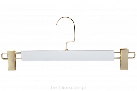 Wieszak GLAMOUR klamrowy biały