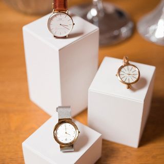 Ekspozytor kostka 3w1 na biżuterię Biały - 2