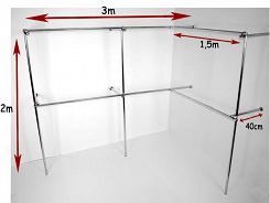 Regał narożny 300x150x200x40cm