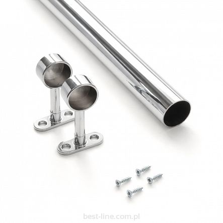 Drążek meblowy z uchwytanmi dystansowymi (komplet)