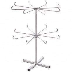 Stojak obrotowy ekspozycyjny dwupoziomowy