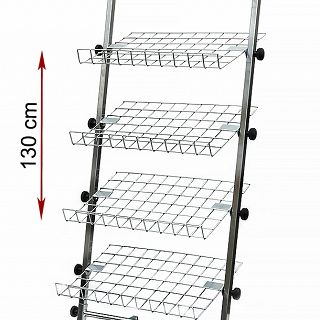 Regał na buty 5 Półek (wys. 128cm, szer. 60cm) - 2