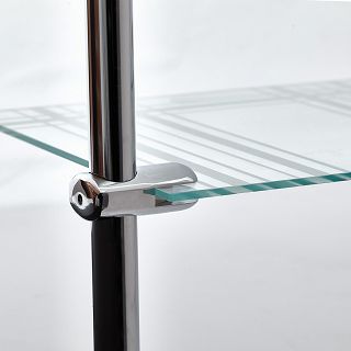 Złącze do półki ze szkła plexi fi25mm - 3