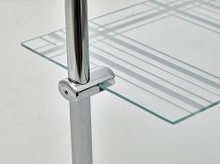 Złącze do półki ze szkła plexi fi25mm