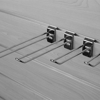 Zawieszka podwójna Slatwall chrom - 3