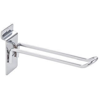 Zawieszka podwójna Slatwall chrom - 2