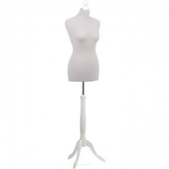 Manekin na drewnianej nodze - damski