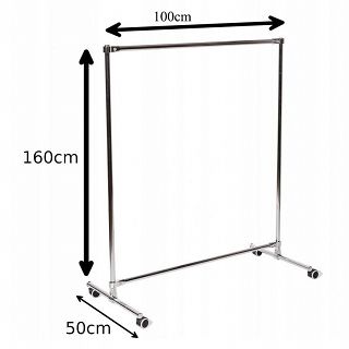 Stojak na kółkach 160x100x50cm - 2