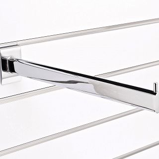 Wieszak prosty 35cm 1N (owal) Slatwall chrom - 2